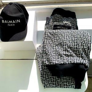 Balmain Paris monogram Sweater + joggers
